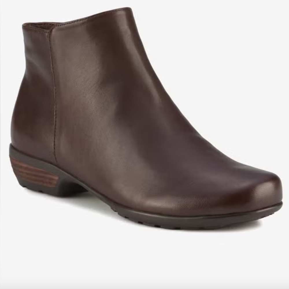 ROS HOMMERSON Brown Ezra Leather Ankle Booties